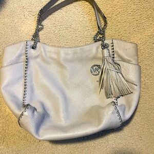 Beautiful Light Gray Michael Kors Bag - image 1